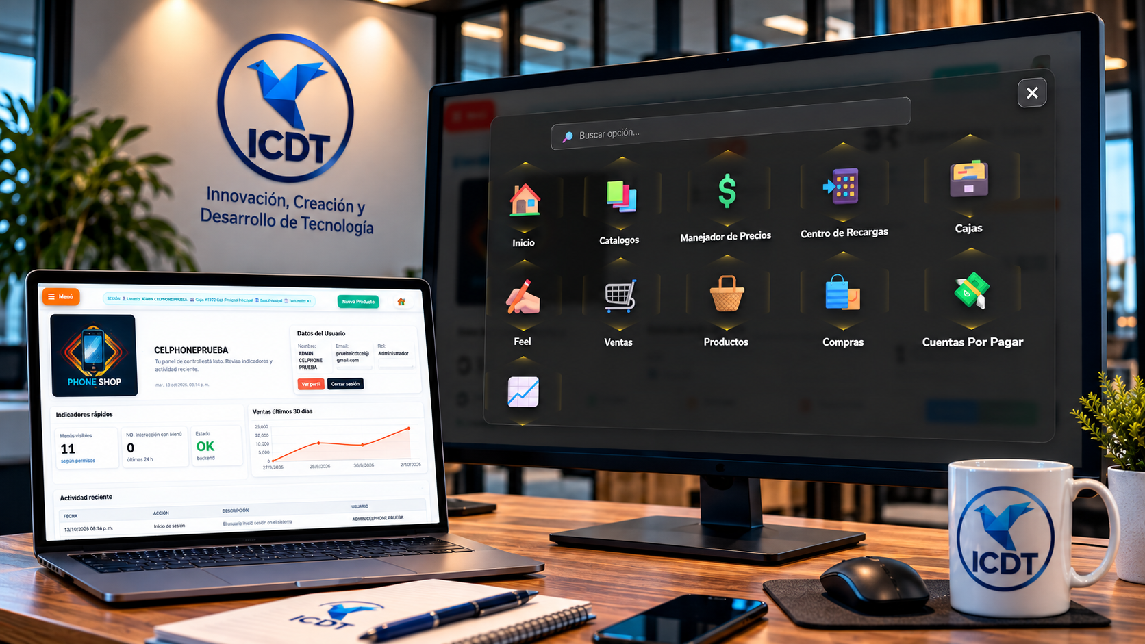 Sistema ICDT - Administración de negocios